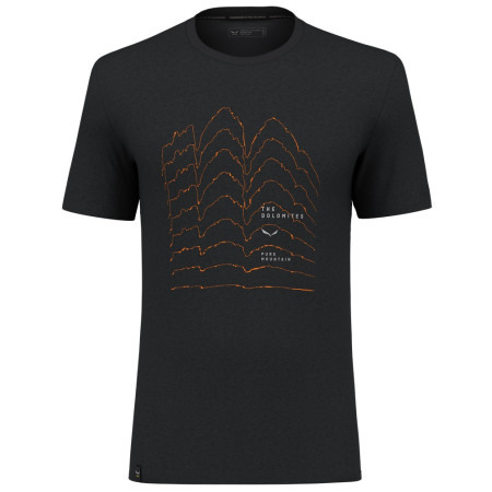 Жіноча футболка Salewa Pure Skyline Dry M T-Shirt. чорний