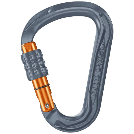 Карабін Skylotec Leger SG (screw gate) сірий/помаранчевий Grey/Orange