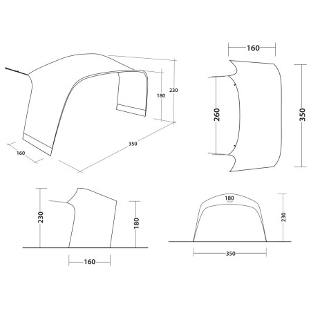 Пристройка до намету Outwell Wakefield L Tent Connector