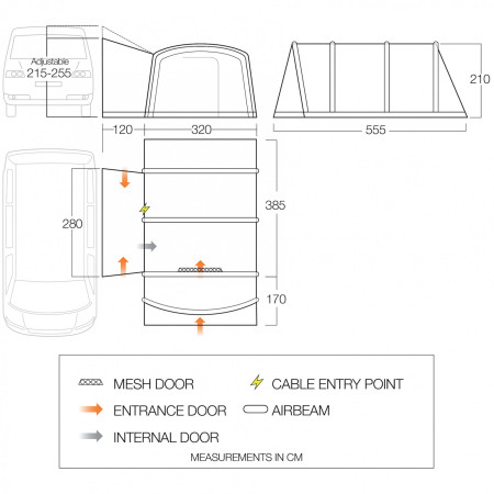Приставний намет Vango Galli CC II Air Mid