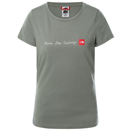 Жіноча футболка The North Face W S/S Neverstopexploring Tee сірий/зелений