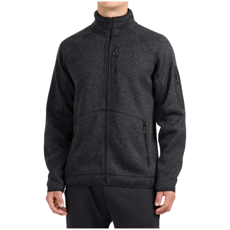 Чоловіча толстовка 4F Fleece M485 сірий Deep Black Melange