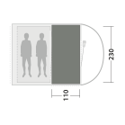 Килимок до намету Outwell Cozy Carpet Sky 2