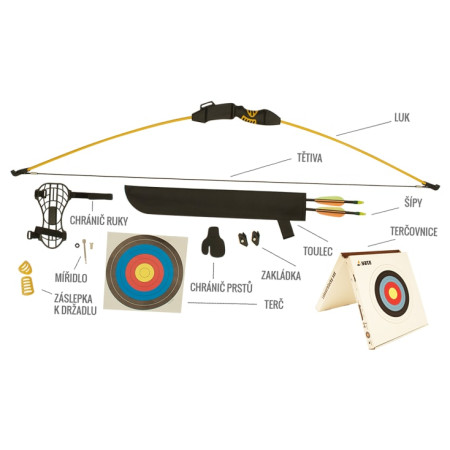 Розпакований набір для стрільби з лука в упаковці Yate Набір для стрільби з лука