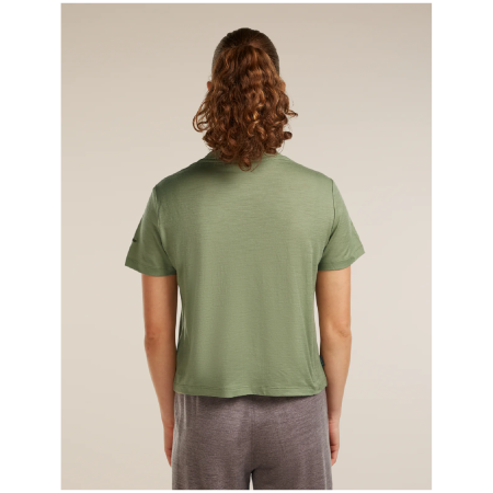 Жіноча футболка Icebreaker Merino 150 Tech Lite SS Crop Tee Seed Story