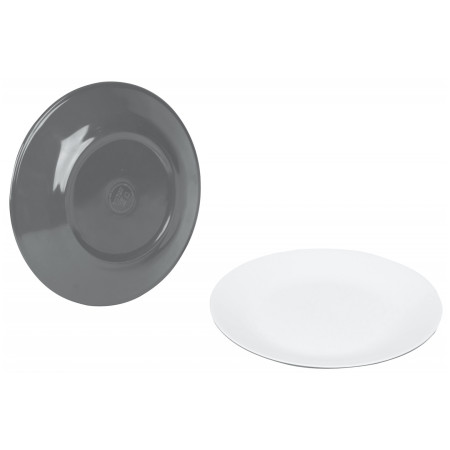 Набір тарілок Bo-Camp Breakfast plate Two tone - 4ks сірий