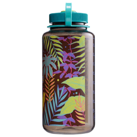 Пляшка Nalgene Wide Mouth Psychedelic Botanical 1000 ml зелений/синій Woodsman/Botanical Ferns