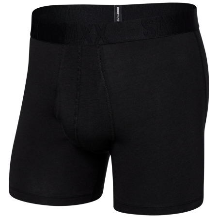 Боксерки Saxx Droptemp Cooling Cotton Boxer Brief Fly чорний