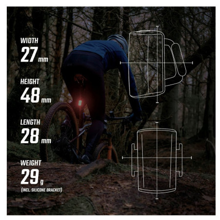 Переднє / заднє світло Sigma Buster 800 + Buster RL 80