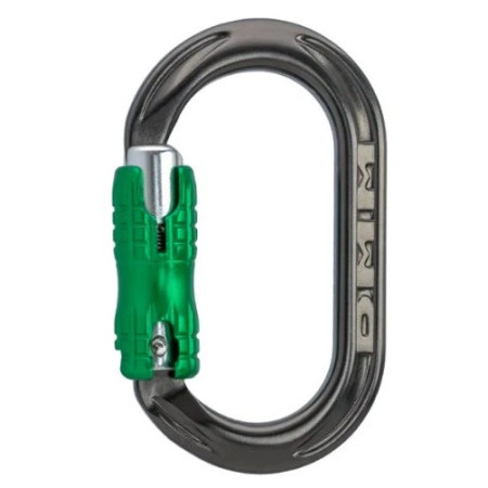 Допоміжний карабін DMM A537 XSRE Locksafe сірий Titanium/Green