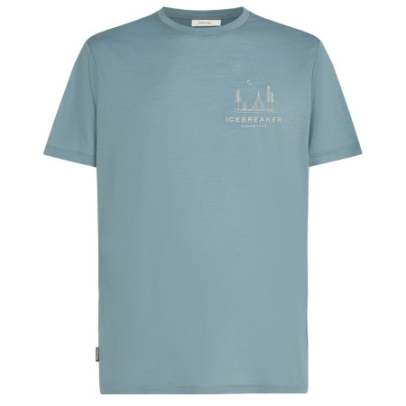 Чоловіча футболка Icebreaker Men Merino 150 Tech Lite SS Tee Peaceful Pass блакитний Flint Blue