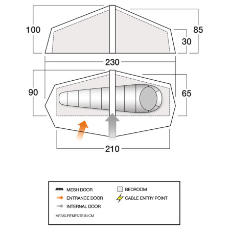 Надлегкий намет для 1 особи Force Ten Helium UL 1 Air
