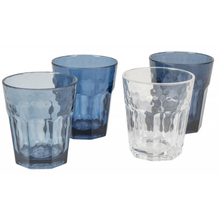Набір бокалів Bo-Camp Tumbler Mix & Match 200 ml - 4ks синій Blue