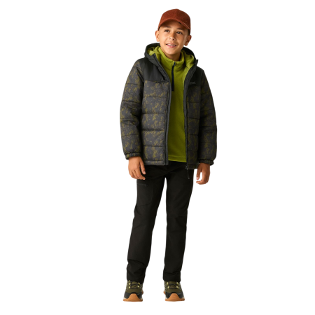 Дитяча зимова куртка Regatta Lofthouse Black/Distress Camo