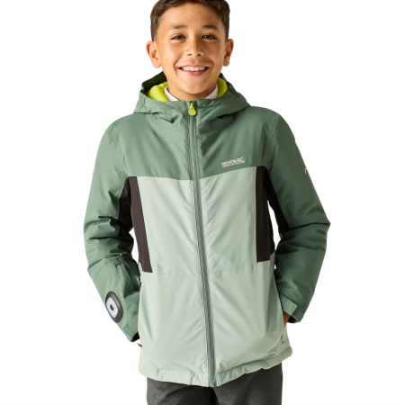 Дитяча зимова куртка Regatta Beamz Dark Forest/Glacier Green