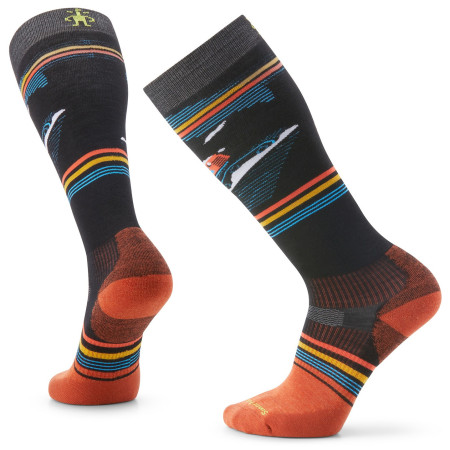 Гірськолижні шкарпетки Smartwool Snowboard Tc Piste Machine Otc чорний/помаранчевий
