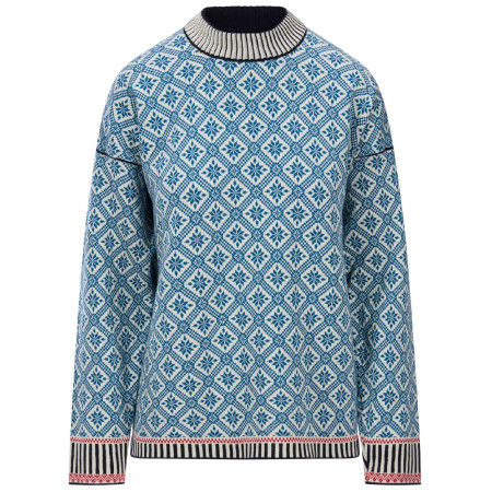 Жіночий светр Dale of Norway Langøy Fem Sweater синій/білий Arctic Blue Offwhite