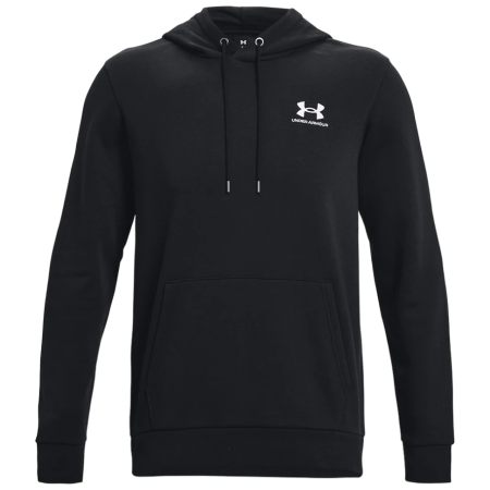 Чоловіча толстовка Under Armour Essential Fleece Hoodie чорний Black/White