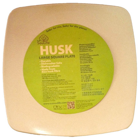 Talíř EcoSouLife Square Plate large natural