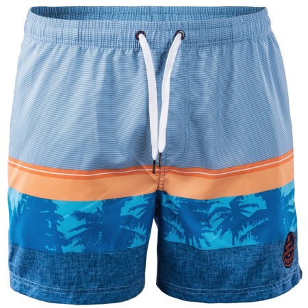 Pánské plavky Aquawave Palawan modrá BLUE/ORANGE/PALM PRINT