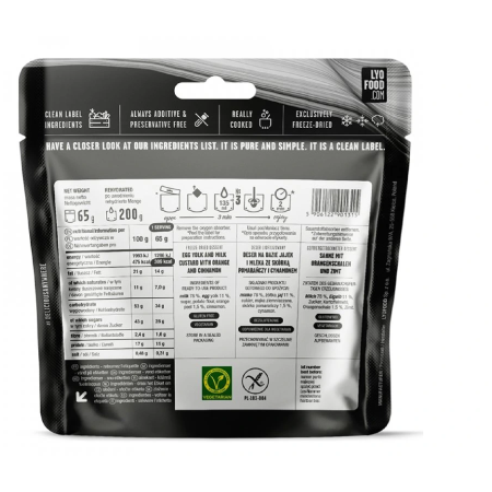 Десерт Lyo food Crema Catalana