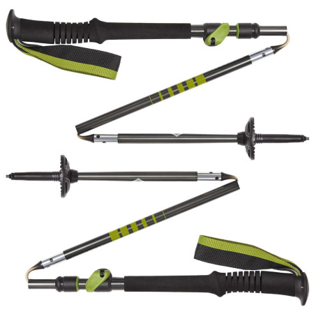 Трекінгові палиці Black Diamond Distance Plus FLZ 125 cm чорний/жовтий