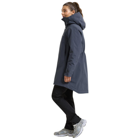 Жіноче софтшел-пальто Didriksons Eris Wns Parka бірюзовий Sleepy Blue