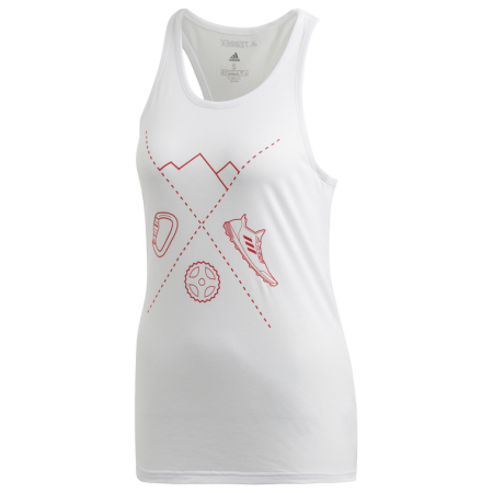 Dámské tílko Adidas Ascend Tank bílá WHITE