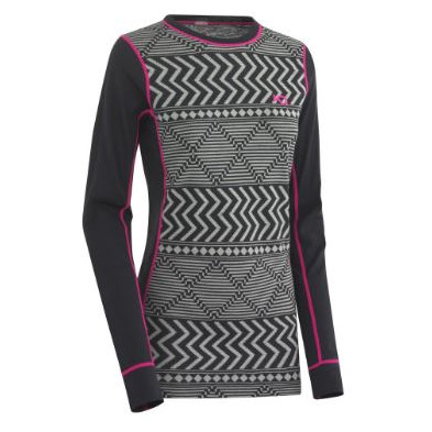 Жіноча футболка Kari Traa Kryss LS сірий Ebony