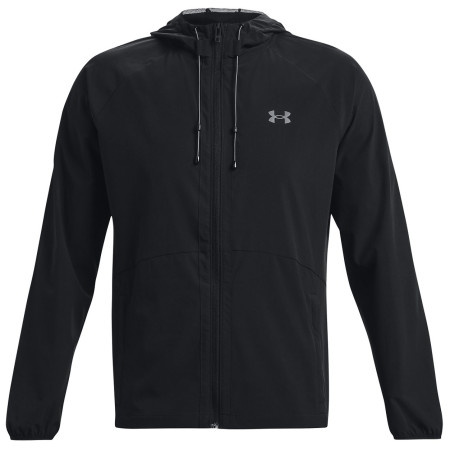 Чоловіча весняна куртка Under Armour Stretch Woven Windbreaker чорний Black / / Pitch Gray