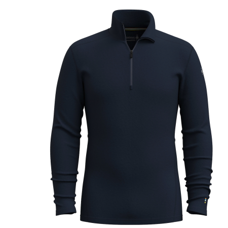 Чоловіча функціональна футболка Smartwool M Classic Thermal Merino Base Layer 1/4 Zip темно-синій DEEP NAVY