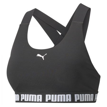 Спортивний бюстгальтер Puma Mid Impact Feel it Bra чорний/білий