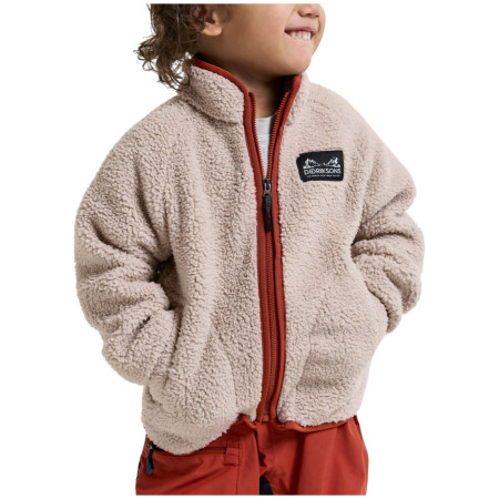 Дитяча толстовка Didriksons Gibbs Kids Fullzip 2 Beach Beige/Rust