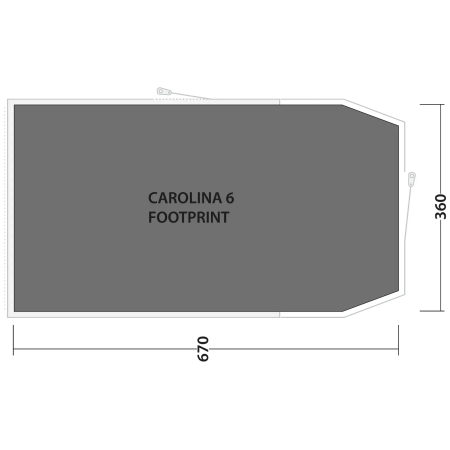 Захисна підстилка для намету Outwell Footprint Carolina 6