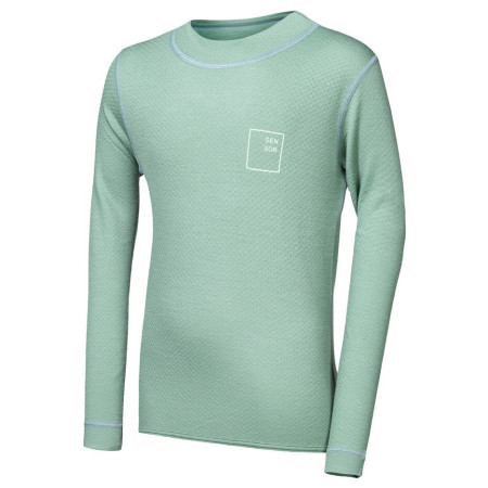 Дитяча функціональна футболка Sensor Merino DF Logo Up Basil Green світло-зелений Basil Green