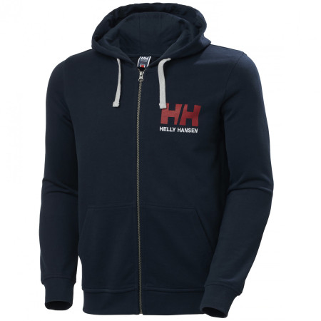 Чоловіча толстовка Helly Hansen HH Logo Full Zip Hoodie темно-синій Navy