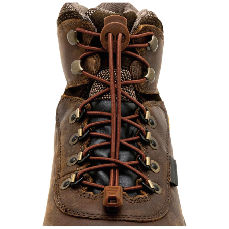 Шнурки для взуття Lock Laces Boot коричневий Brown Boot