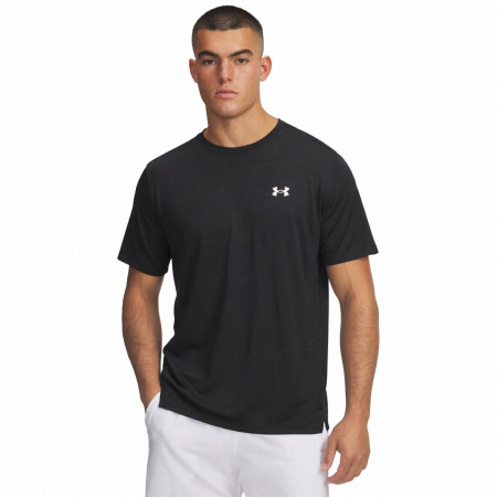 Чоловіча футболка Under Armour Tech Vent Jacquard Ss чорний/білий Black/White