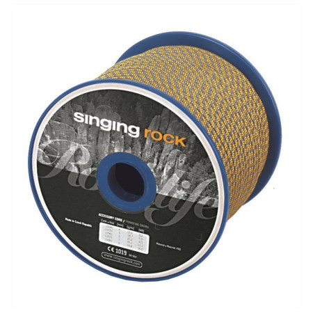 Шнур Singing Rock Reep 6 mm 100m жовтий/синій yellow