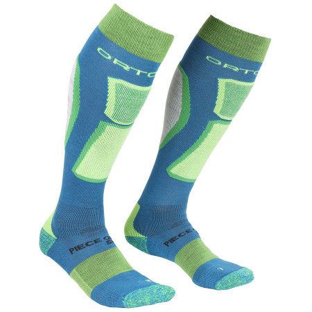 Чоловічі шкарпетки Ortovox Ski Rock'n'wool Socks синій/зелений BlueSea