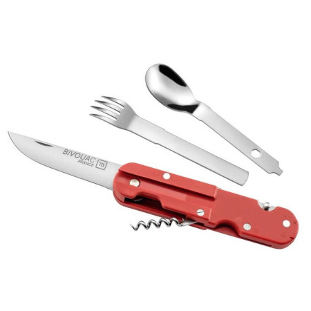 Багатофункціональний ніж TB OUTDOOR Bivouac French Navy Camp Knife червоний
