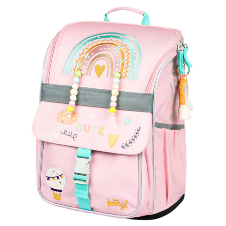 Шкільний рюкзак для 1-го ступеня Baagl Zippy рожевий Duha růžová
