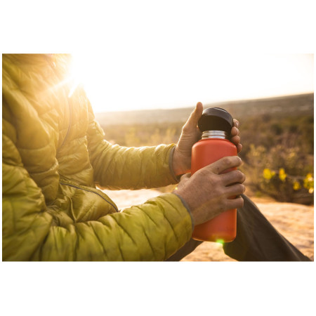 Пляшка з нержавіючої сталі Klean Kanteen Wide w/Wide Loop Cap - brushed stainless 1182 ml