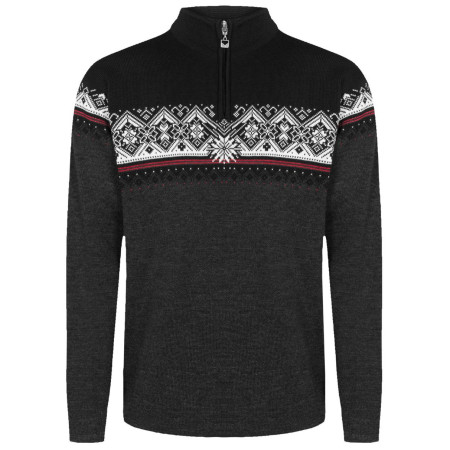 Чоловічий светр Dale of Norway Moritz Masc Sweater чорний Darkcharcoal Raspberry Black