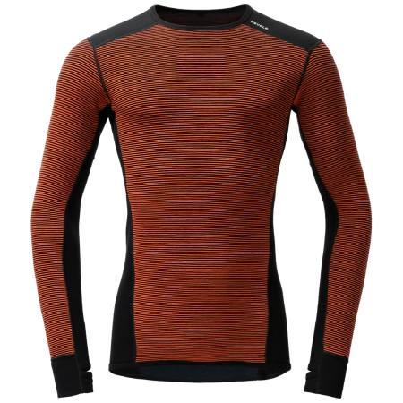 Чоловіча функціональна футболка Devold Reverso Merino Shirt Man помаранчевий/сірий Brick