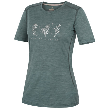 Жіноча футболка MOOA Merino Lyolite Bloom 150 Short бірюзовий dusty teal