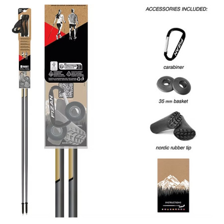 Палиці для скандинавської ходьби Fizan NW Runner