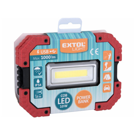Ліхтар Extol reflektor LED s powerbankou