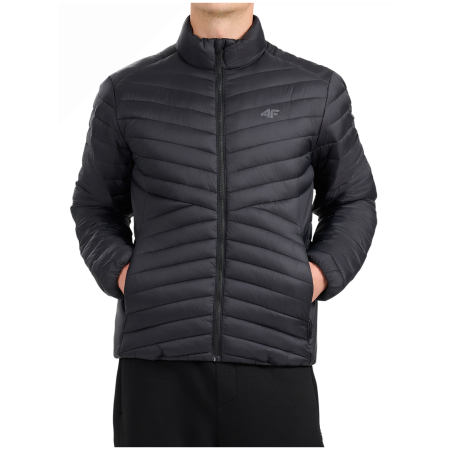 Чоловіча зимова куртка 4F Down Jacket M0934 чорний Deep Black
