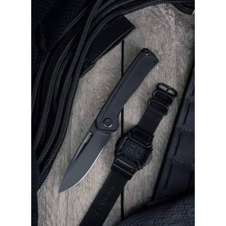 Складаний ніж Acta non verba Z200 DLC/Plain Edge, G10/Lock Black